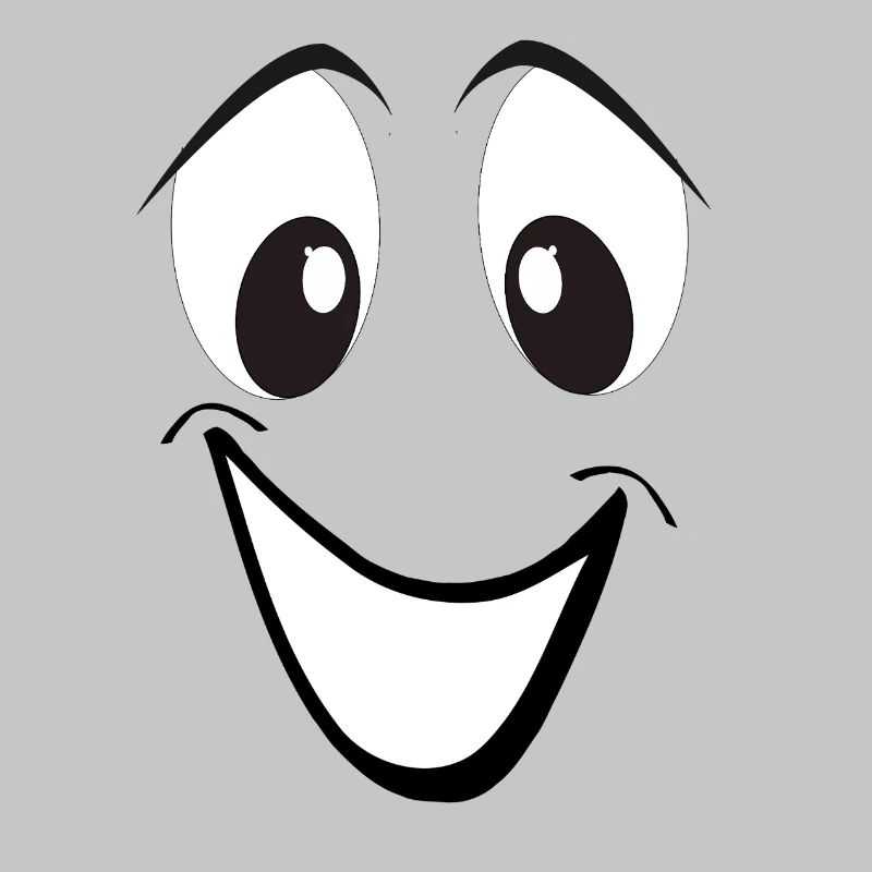 Smiling cartoon face