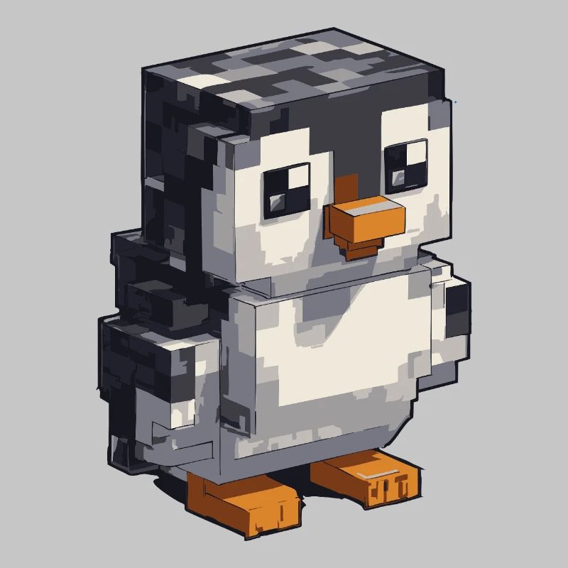 Niedlicher Pixel-Pinguin