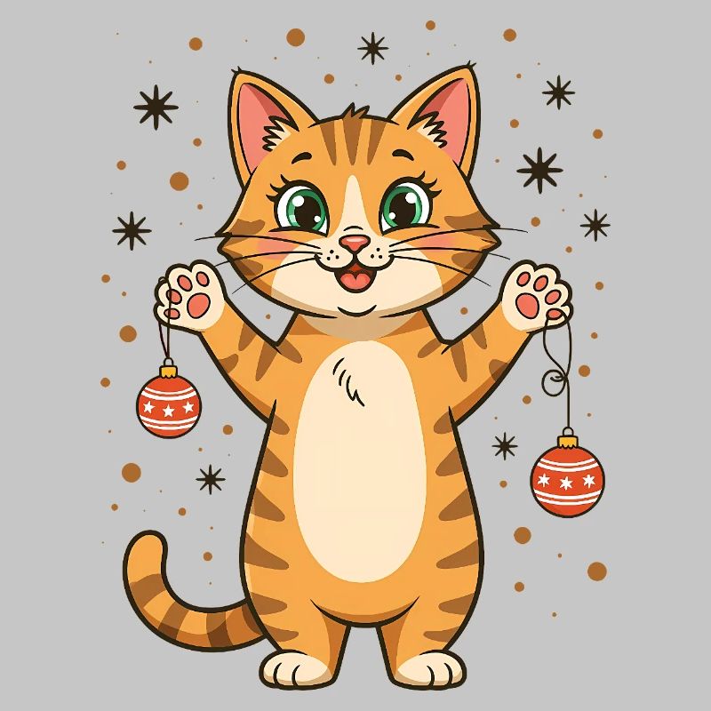 Katze Weihnachtspullover Katzen Weihnachten lustig
