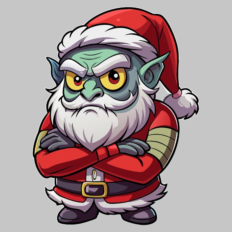 Grumpy Goblin Santa