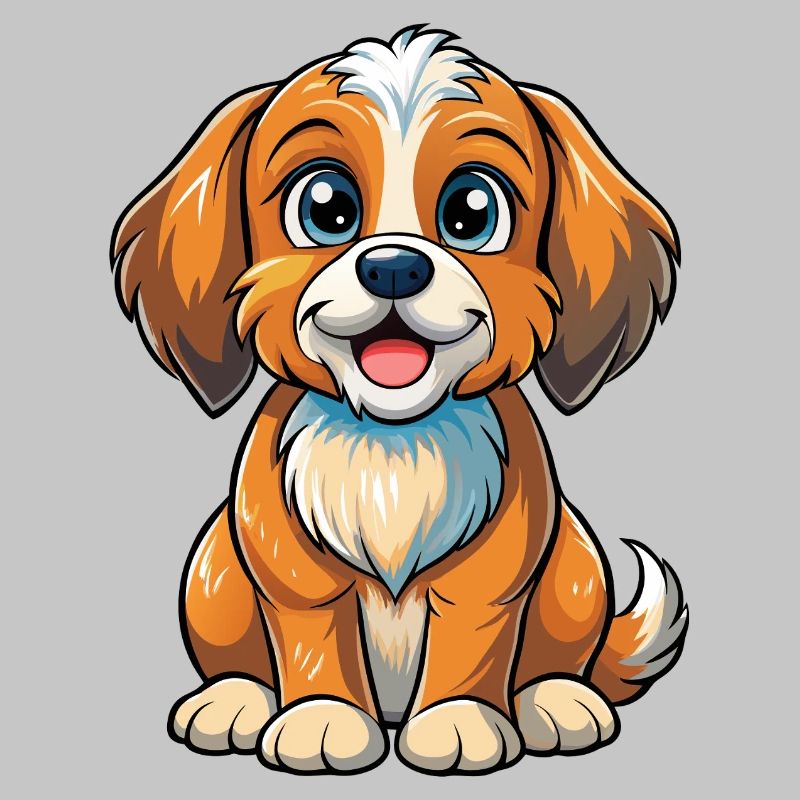 Chiot assis