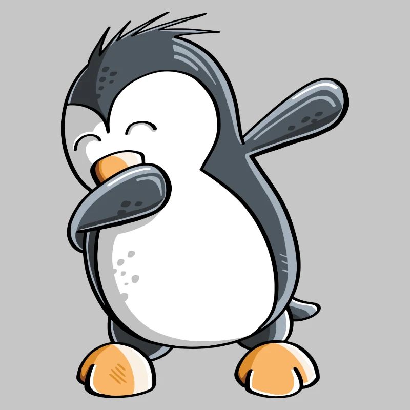 Dab Dance Penguin - Tamponnage - Fun Comic - Cadeau