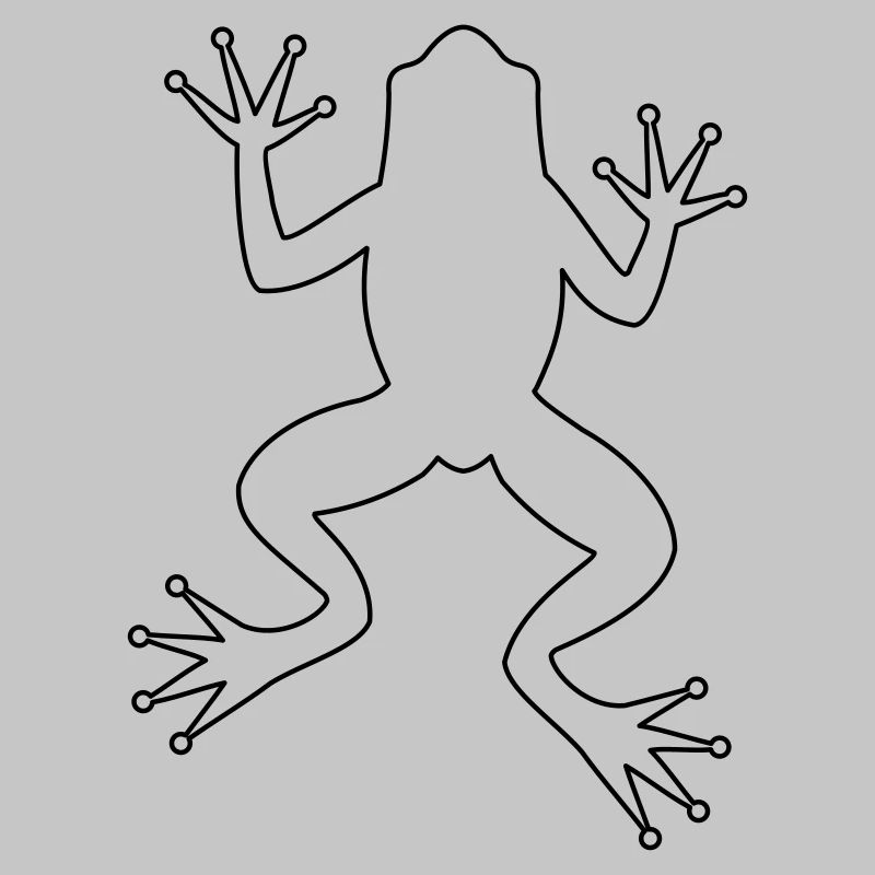 Frog toad tree frog silhouette
