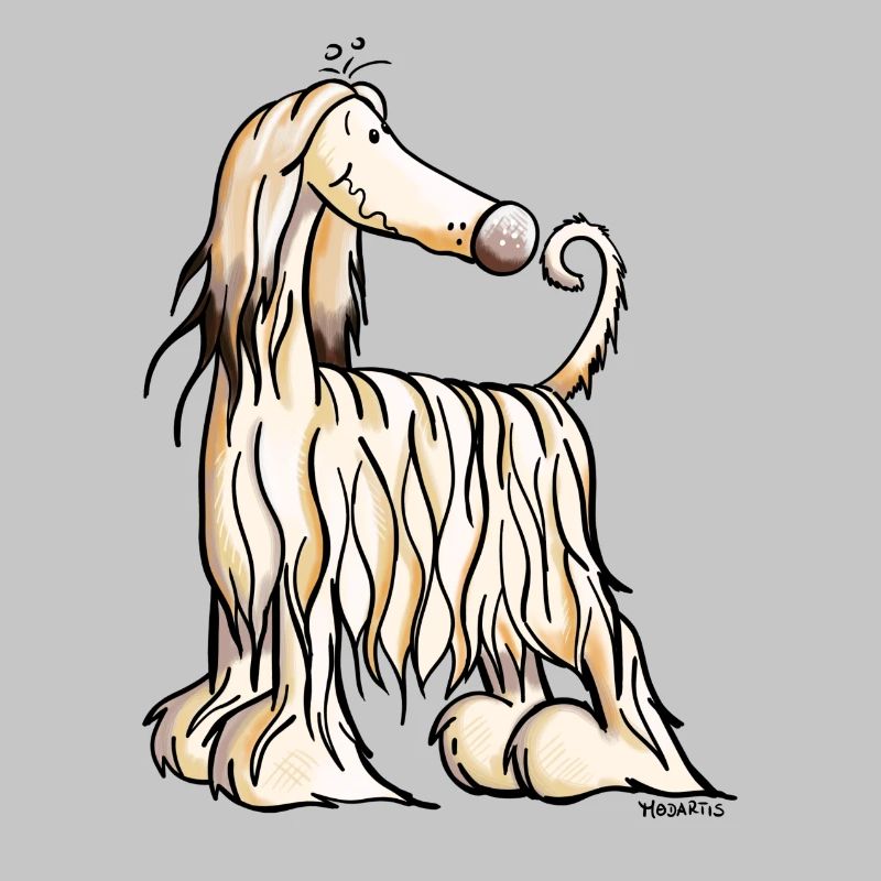 Funny Afghane Hound