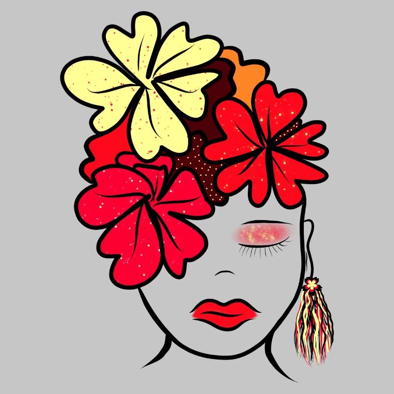 Botanical Flower Collage Print