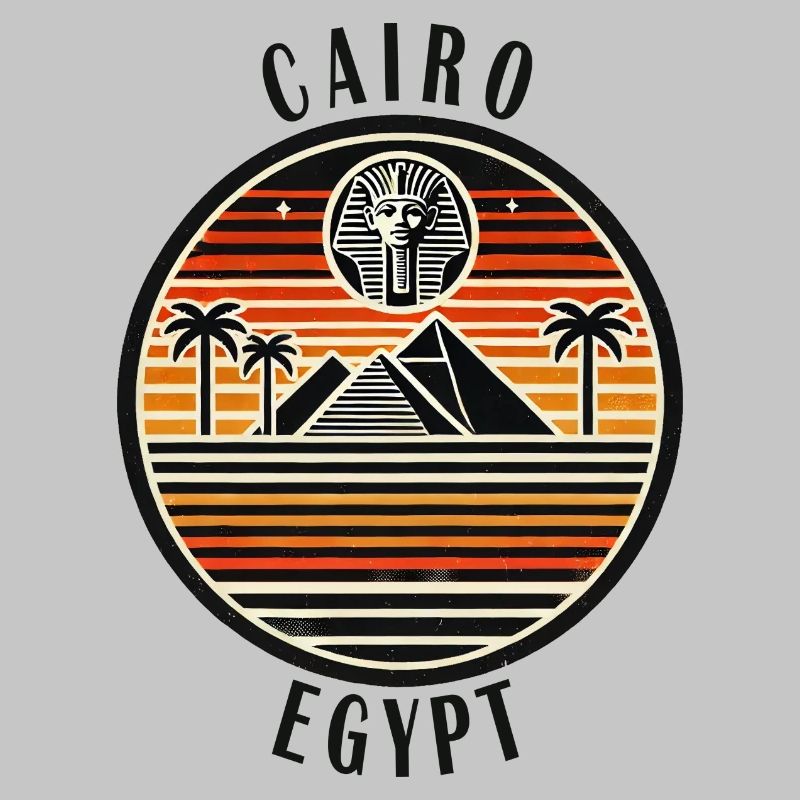 Conception de la pyramide du Caire en Égypte