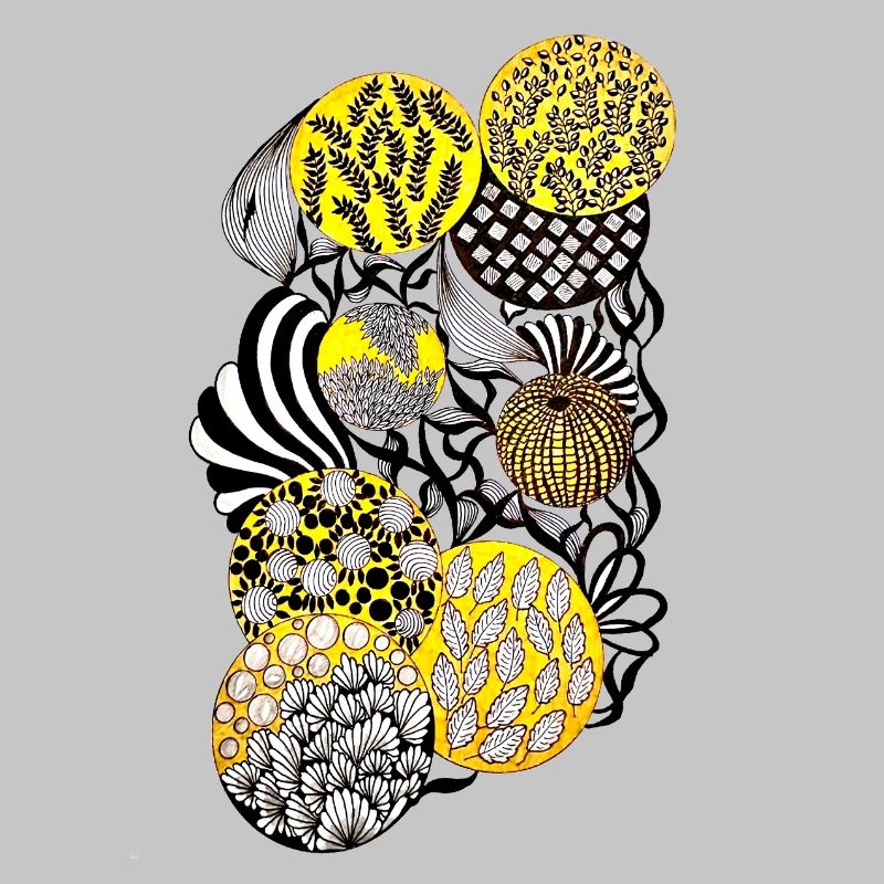 Luminous Circle Patterns Botany