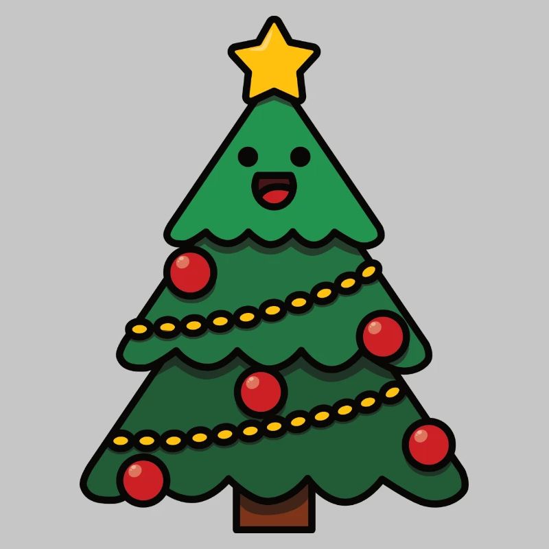 Small Merry Christmas Tree