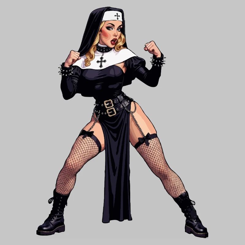 Super-Ehefrau-Nonne