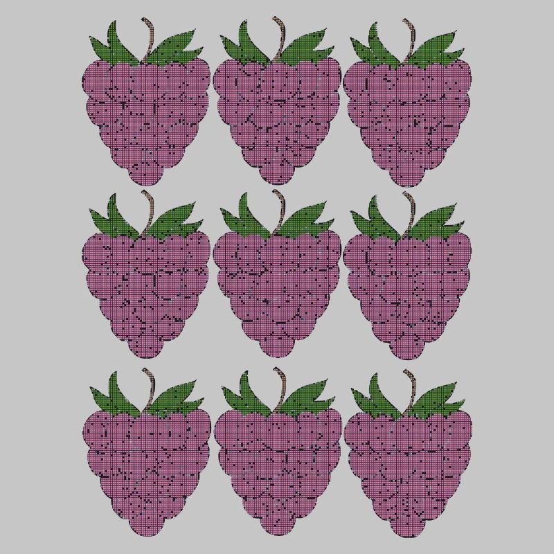 raspberry pattern textile