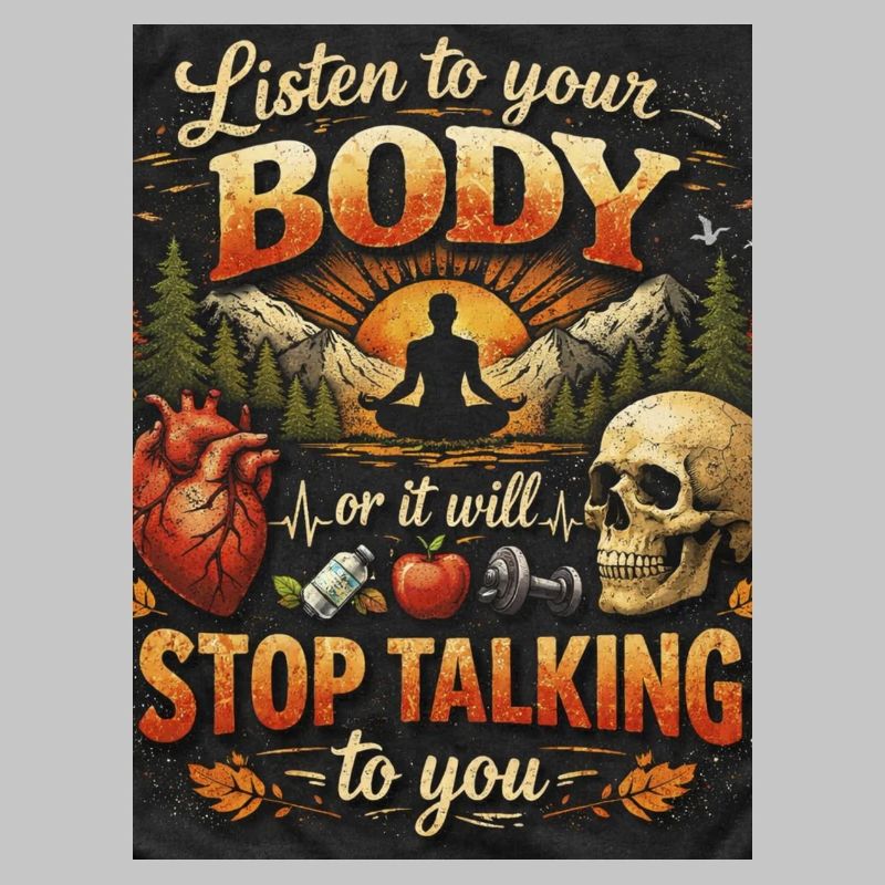Hör auf deinen Körper oder er spricht