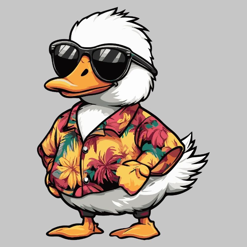 Gans Comic Urlaub