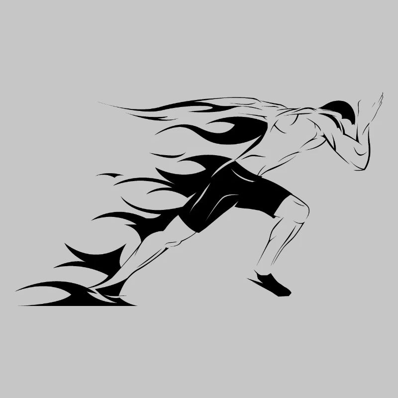 Läufer Symbol Illustration Sprinter Grafik icon