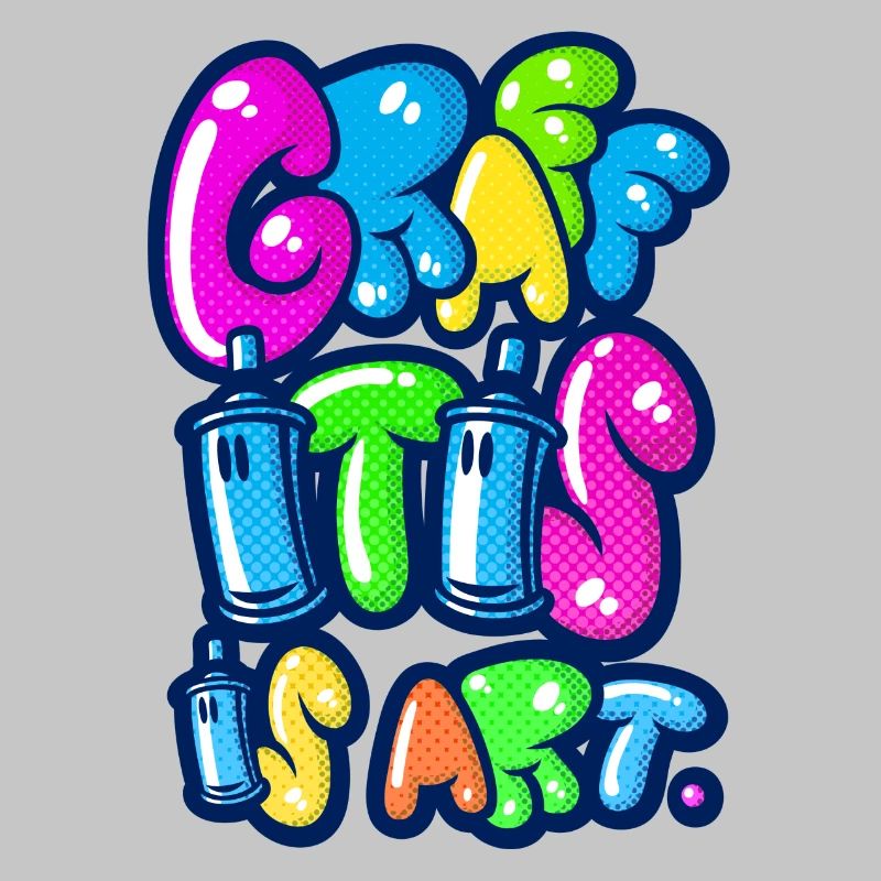 graffitis multicolors d'art