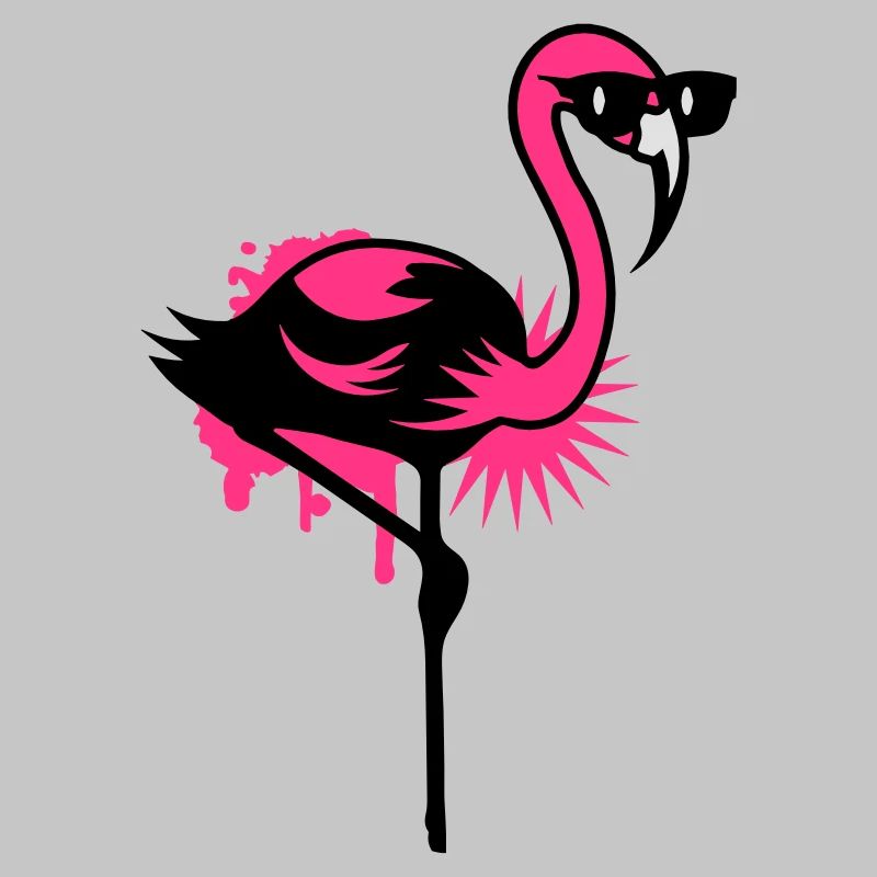 Flamingo mit Sonnenbrille