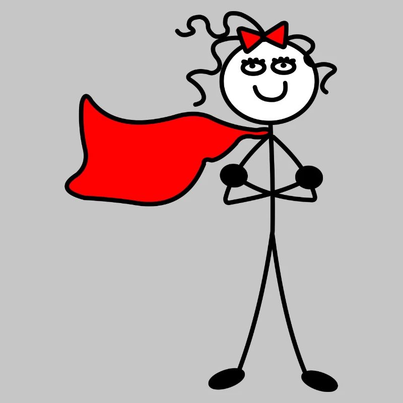 Superwoman oder mit verschränkten Armen