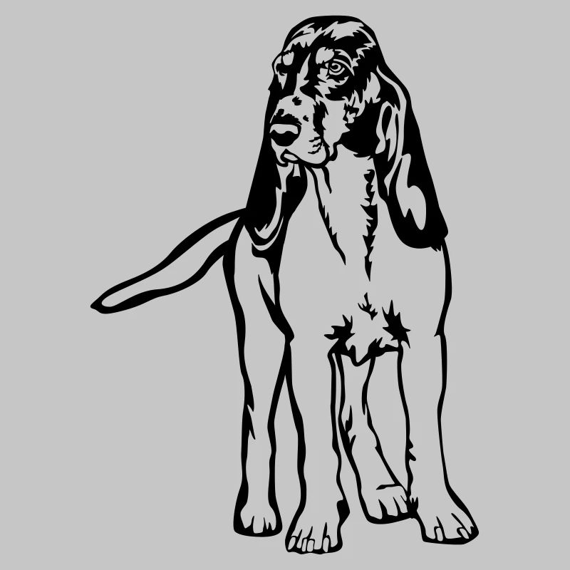 Bernese running dog