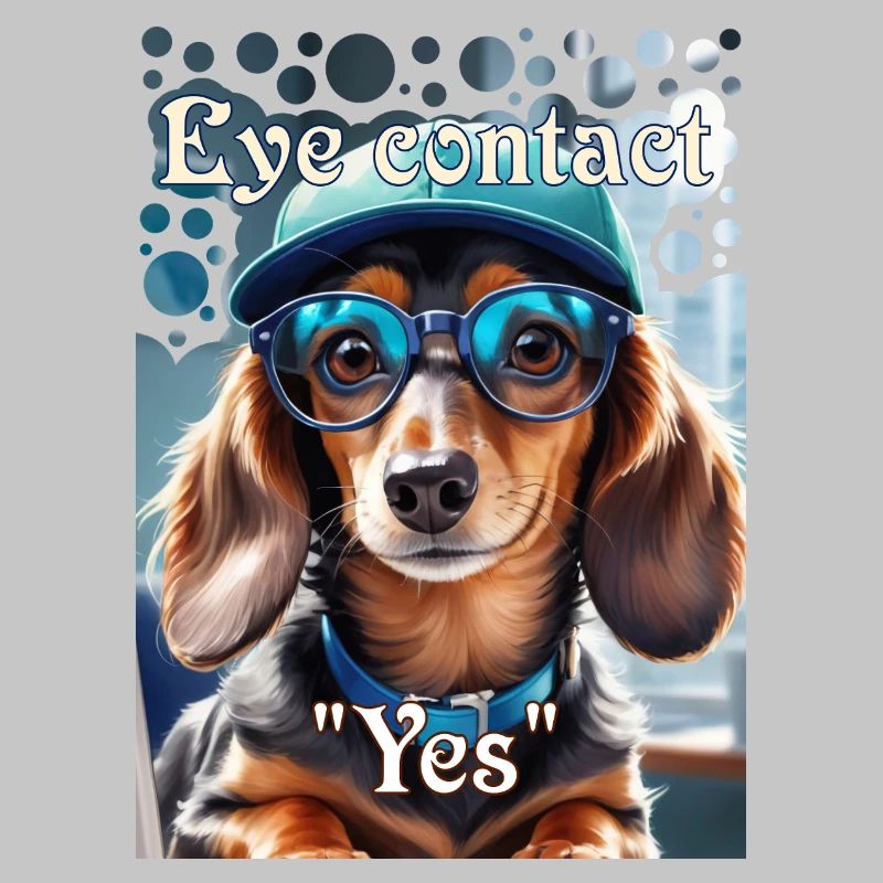 Teckel Look Teckel avec capuchon Lunettes élégantes