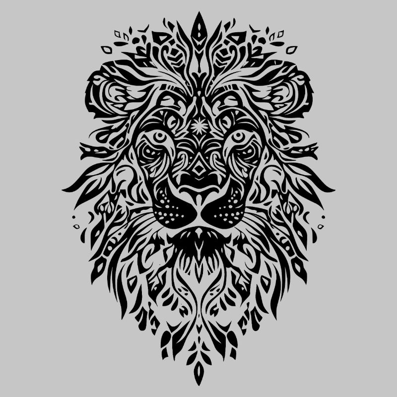 Visage de Mandala Lion