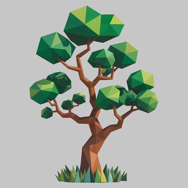 Tree - Cool Low Poly Logo
