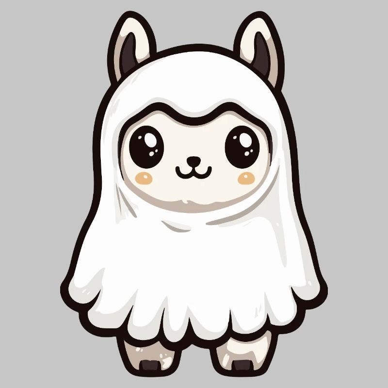 Alpaka Llama Halloween Geist