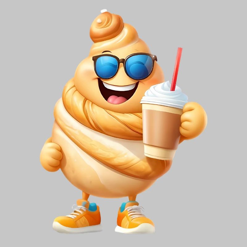 Croissant with coffee