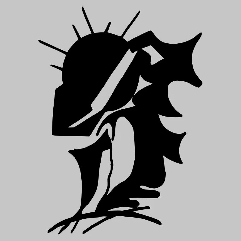 Schwarze Stille Minimaldesign