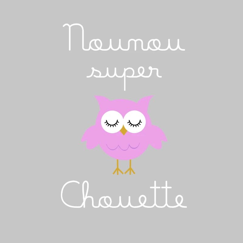 Nanny Super Eule (in weiß geschrieben)