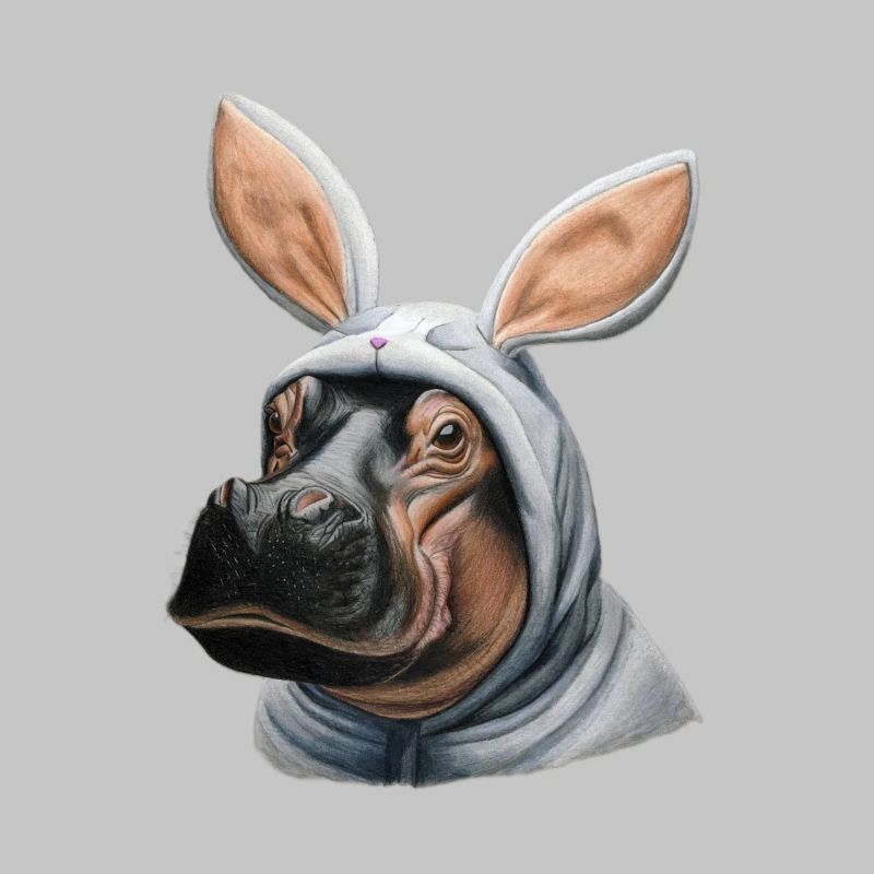 Nilpferd Bunny weiß