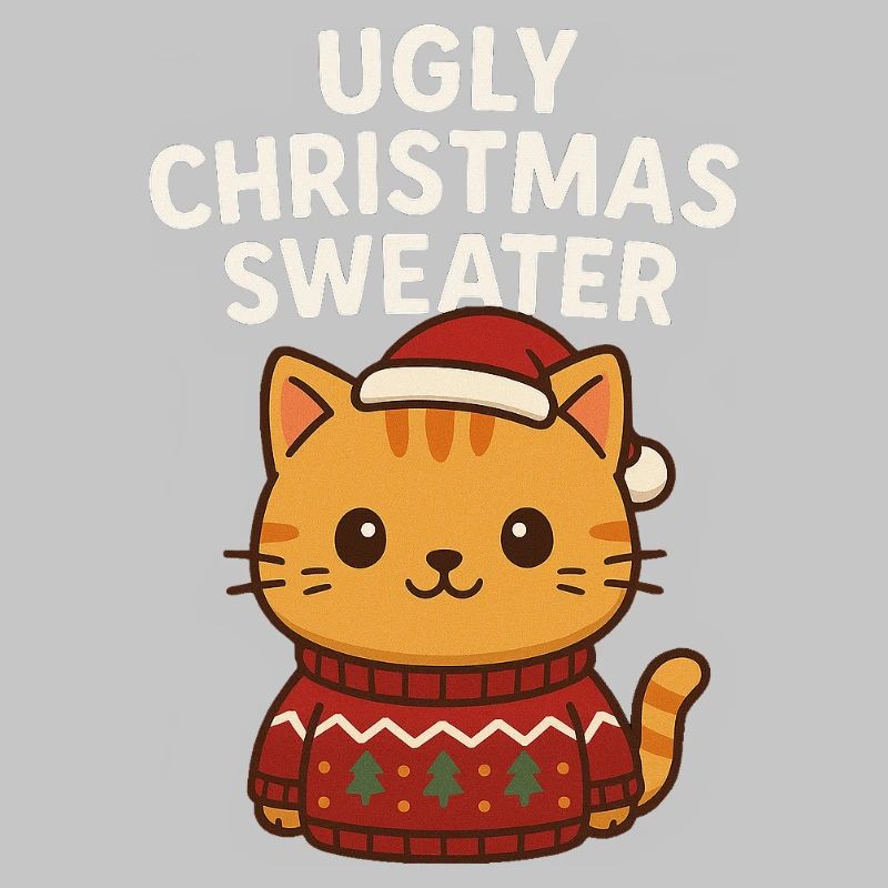 Pull de Noël moche pour chat