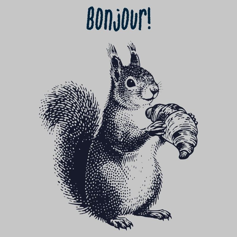 Bonjour Croissant Eichhörnchen