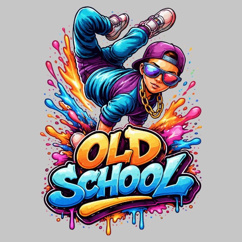 Old School Breakdance Graffiti