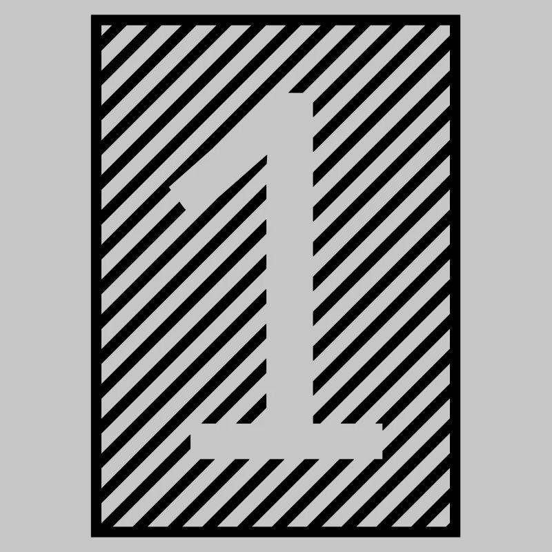 Numéro 1 - bandes encadrées