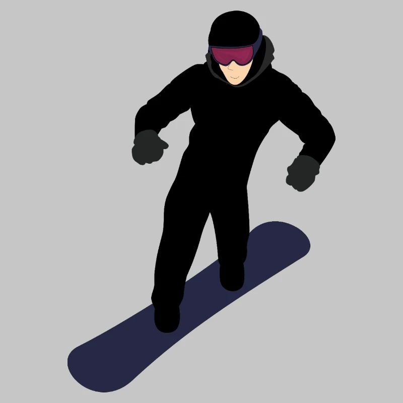 Dynamischer Snowboarder