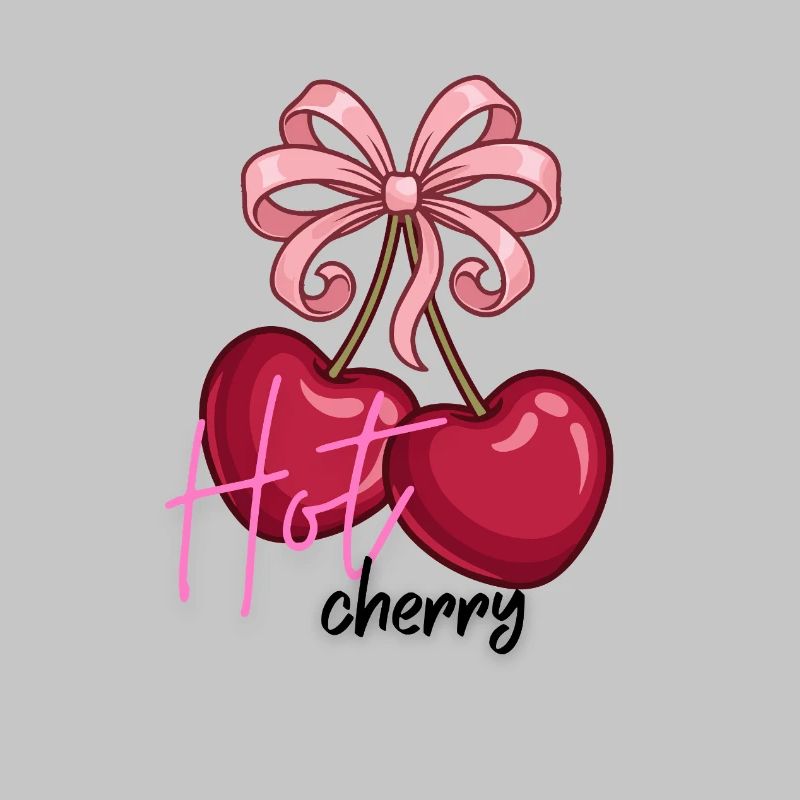 Cherry hearts with bow