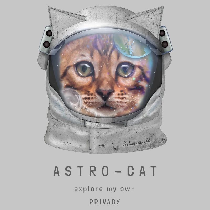 Astro chat Chat de l’espace Chat astronaute Chat dans l’espace
