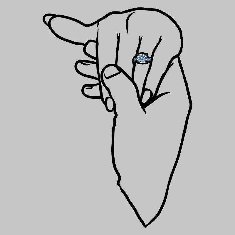Engagement Wedding Ring Hand