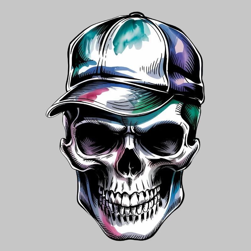 Skull with cap