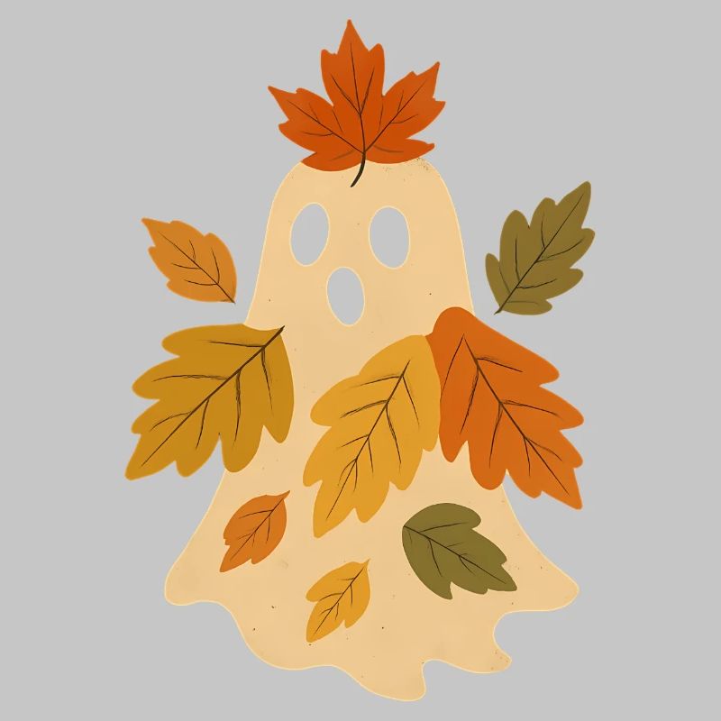 Herbstgeist mit Blättern