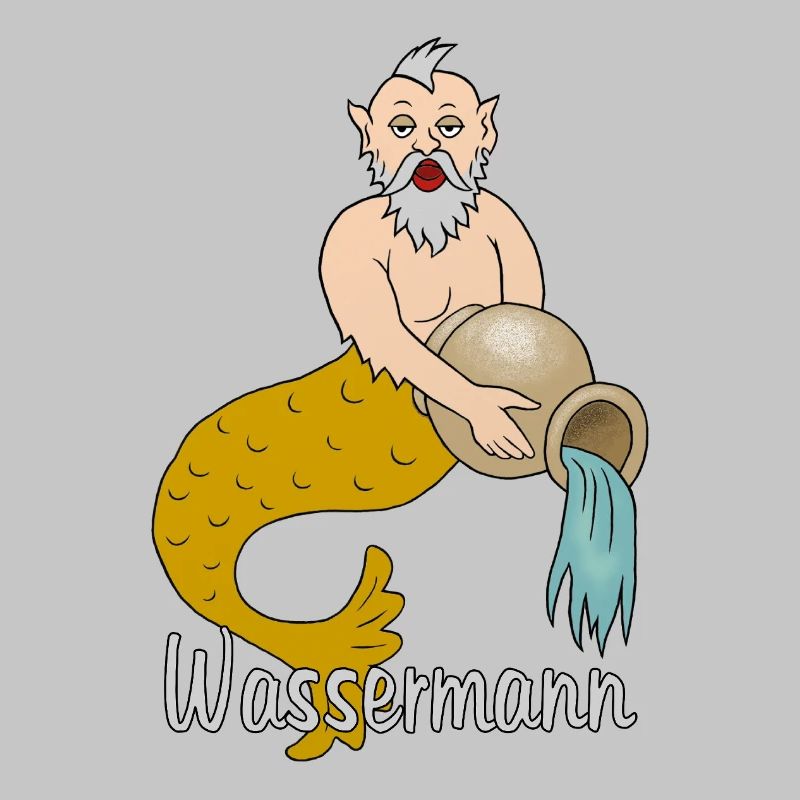 Sternzeichen Wassermann mit einem Krug