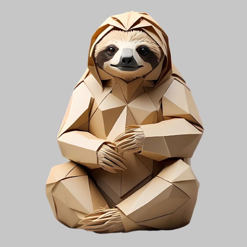 Polygon-Sloth Kuschel-Design