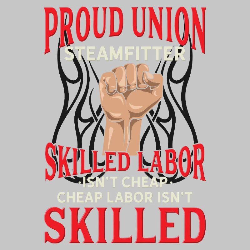 Proud Union Steamfitter Conception de Main-d’œuvre qualifiée