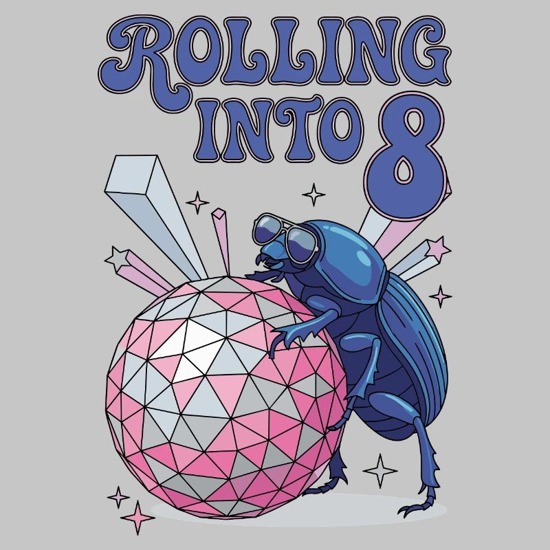Rolling Into 8 Disco-Mistkäfer