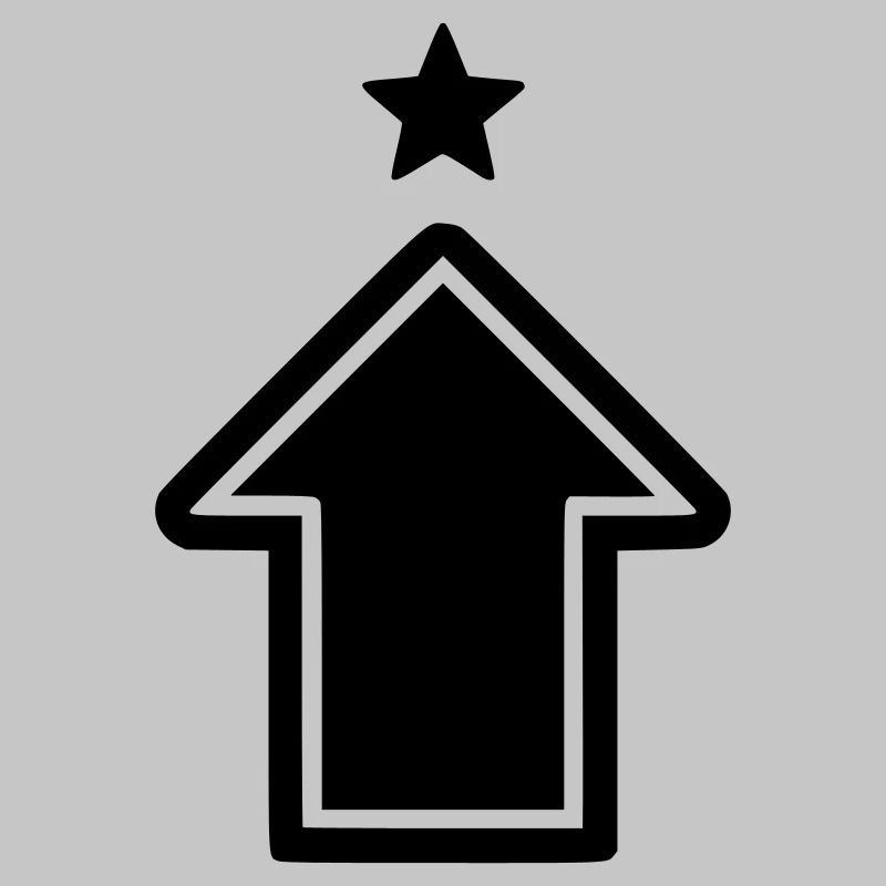 Pfeil Aufstieg Symbol