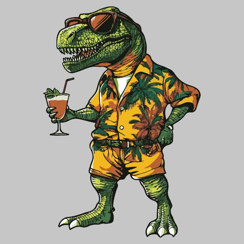 Dinosaur T-Rex Comic Summer