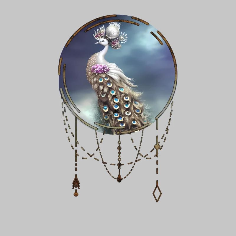 Wonderful elegant peacock