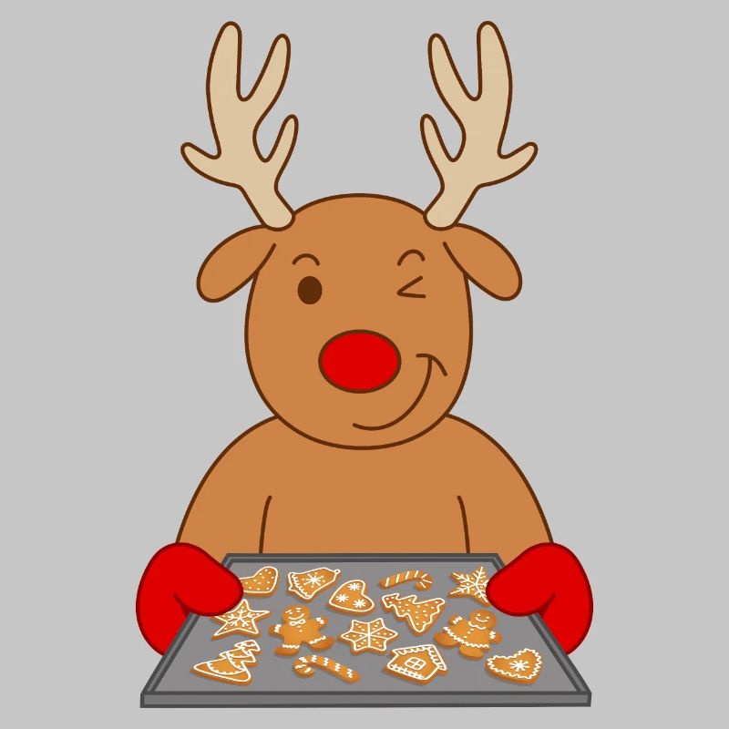 Biscuits de Noël de renne Biscuits de cuisson
