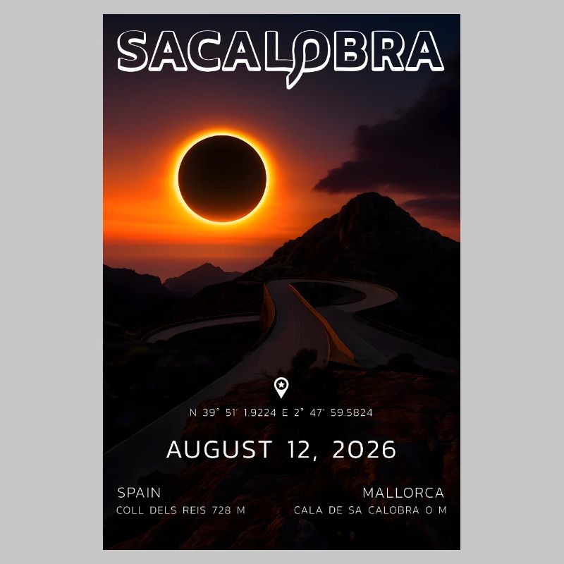 Sa Calobra 2026 Éclipse Solaire
