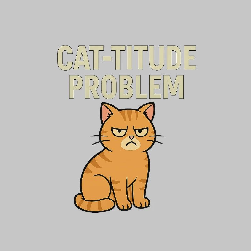 Catitude Problem Mürrische Katze Meme