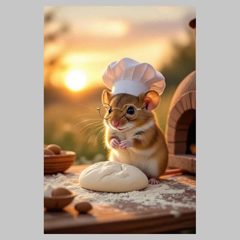 Creative Chef Mouse for Kitchen